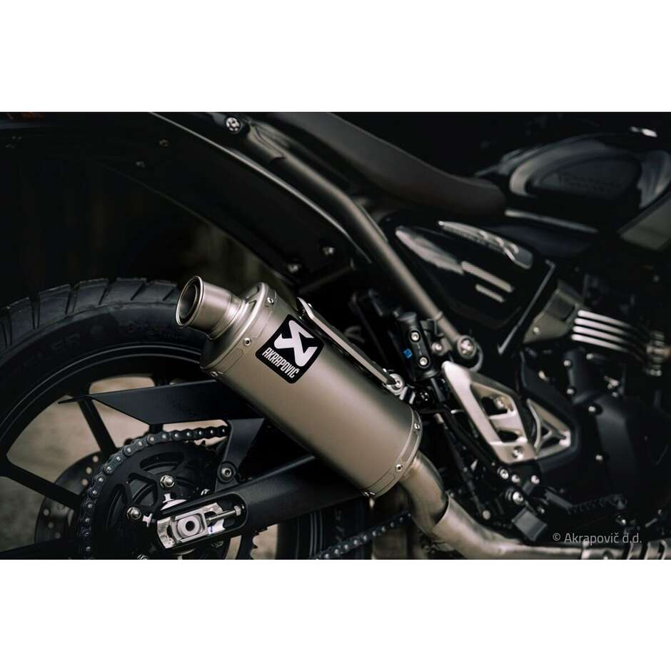 Akrapovic S-T4SO1-HDT Slip-On Exhaust for TRIUMPH Scrambler 400 X (24-26); Speed 400 (24-26)