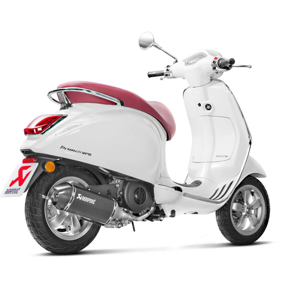 Akrapovic S-VE125R2-HZBL Complete Exhaust Specific For PIAGGIO Vespa125 IGET ABS Primavera - Sprint (17-20)