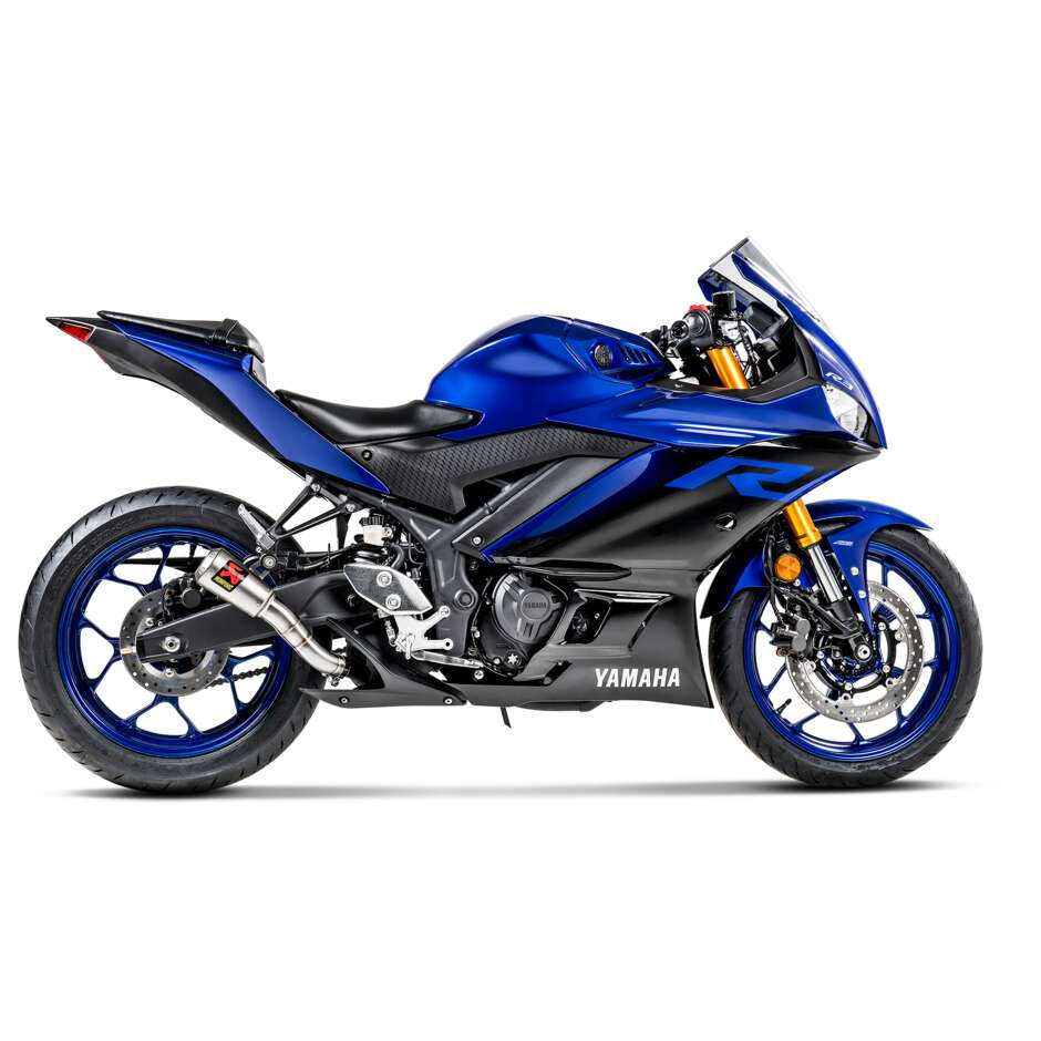 Akrapovic S-Y2SO11-AHCSS Slip-On Exhaust Specific For YAMAHA YZF-R3 (15-21); MT-03 (16-21); YZF-25 (15-24)