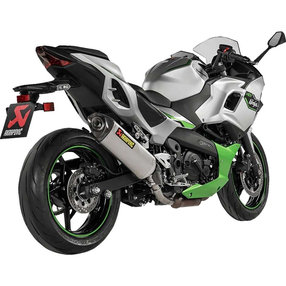 Akrapovic Slip-On Exhaust Muffler S-K4SO9-HRT For KAWASAKI Ninja 7 Hybrid (24-25)