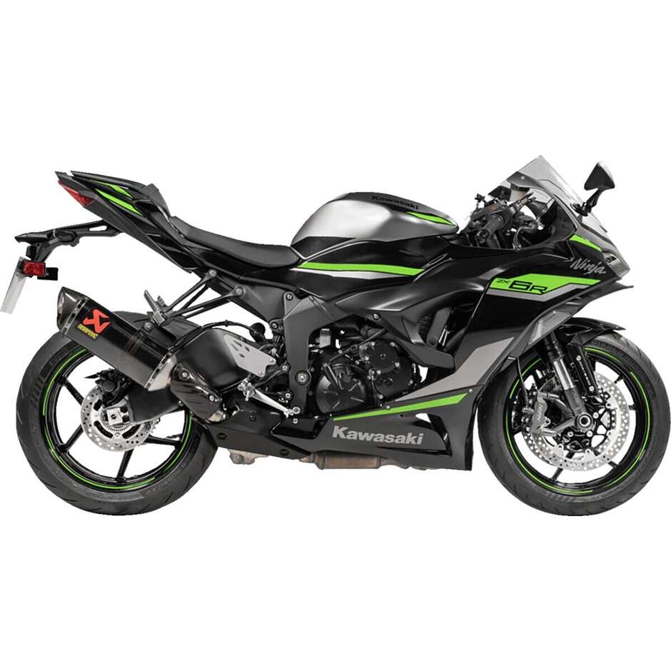 Akrapovic Slip-On Exhaust Muffler S-K6SO7-HZC/3 For KAWASAKI Ninja 600 (09-13); Ninja 636 (13-26)