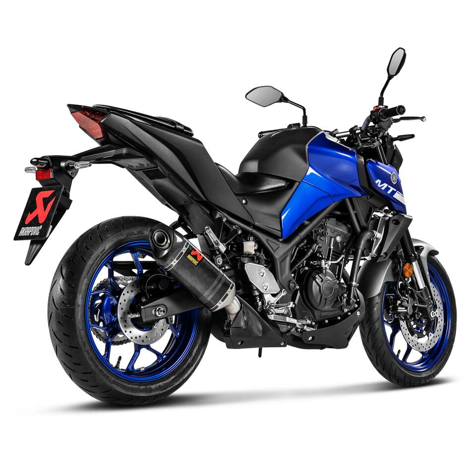 Akrapovic Slip-On Exhaust S-Y2SO16-HAPC/1 Specific For YAMAHA YZF-R25 (15-24); YZF-R3 (15-21); MT-03 (16-22)