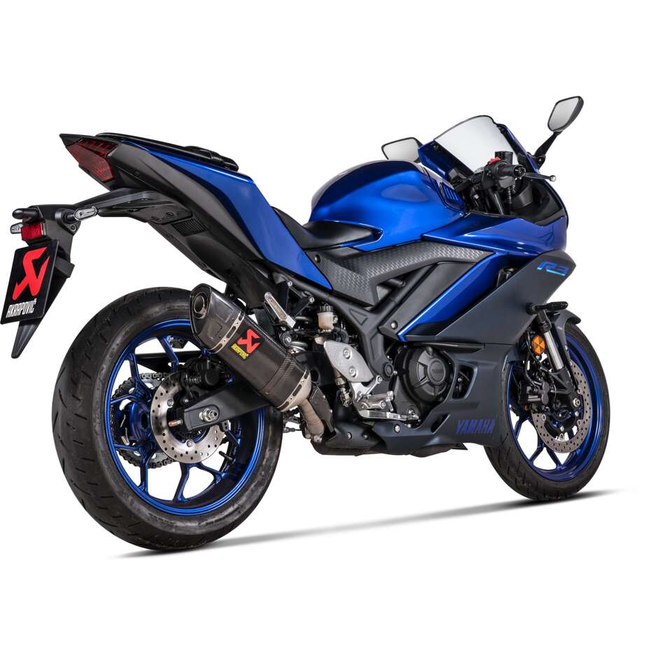 Akrapovic Slip-On Exhaust S-Y3SO5-HAPC Specific For YAMAHA MT-03 - YZF-R3 (22-25)
