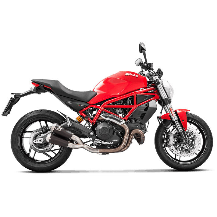 Akrapovic Slip One Line Exhaust S D8SO4 CUBTBL 1 Titanium Ducati MONSTER 797 For Sale Online Outletmoto.eu