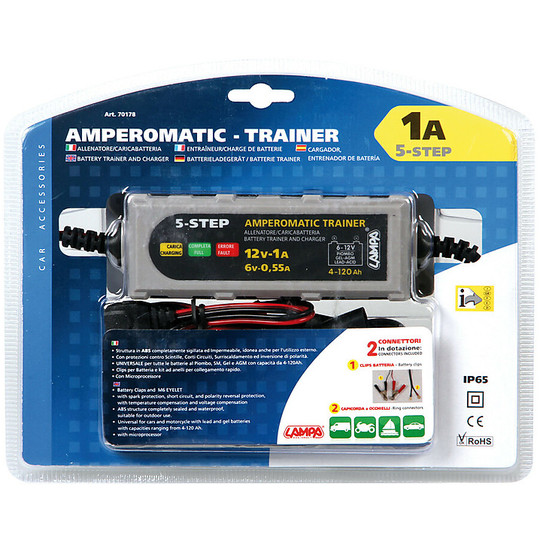 Allenatore Batterie Amperomatic Trainer Lampa 6/12V 
