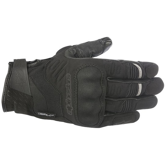 Alpine Motorcycle Gloves Half Season Fabric Alpinestars C-30 Drystar CE Black