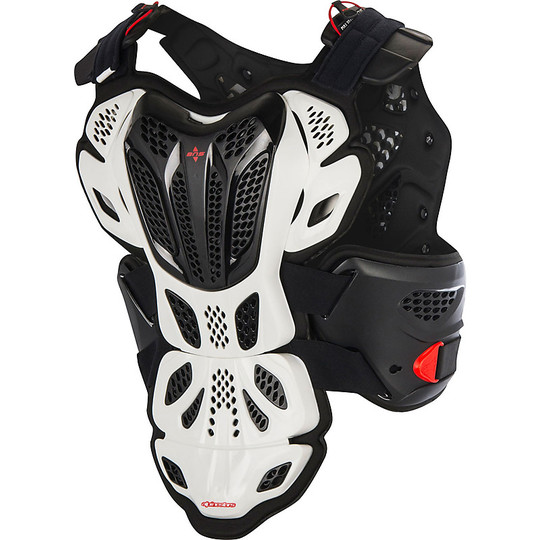 Alpinestars A-10 Chest Protector Protective Cap White Black Red