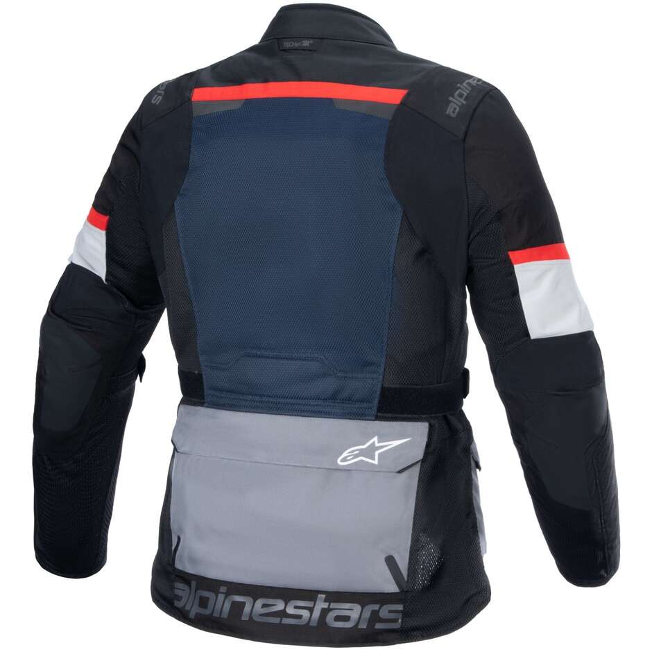 Alpinestars ANDES AIR DRYSTAR Motorcycle Jacket Blue Black Ice Grey