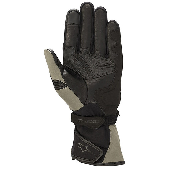 Alpinestars ANDES Fabric Motorcycle Gloves Touring Out Green Military Black
