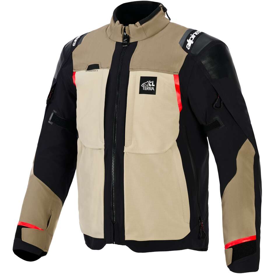 Alpinestars ANDES PRO DRYSTAR XF Motorcycle Jacket Walnut Aluminum