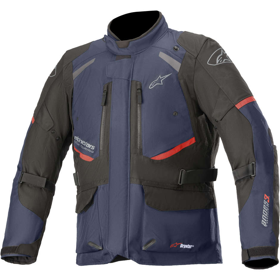 Alpinestars ANDES v3 Drystar Blue Black Fabric Motorcycle Jacket