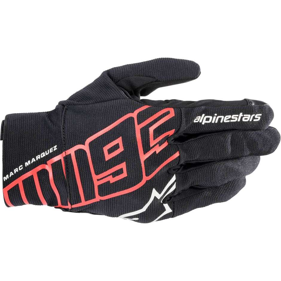 Alpinestars ARAGON GLOVES Motorcycle Gloves Bright Red Black