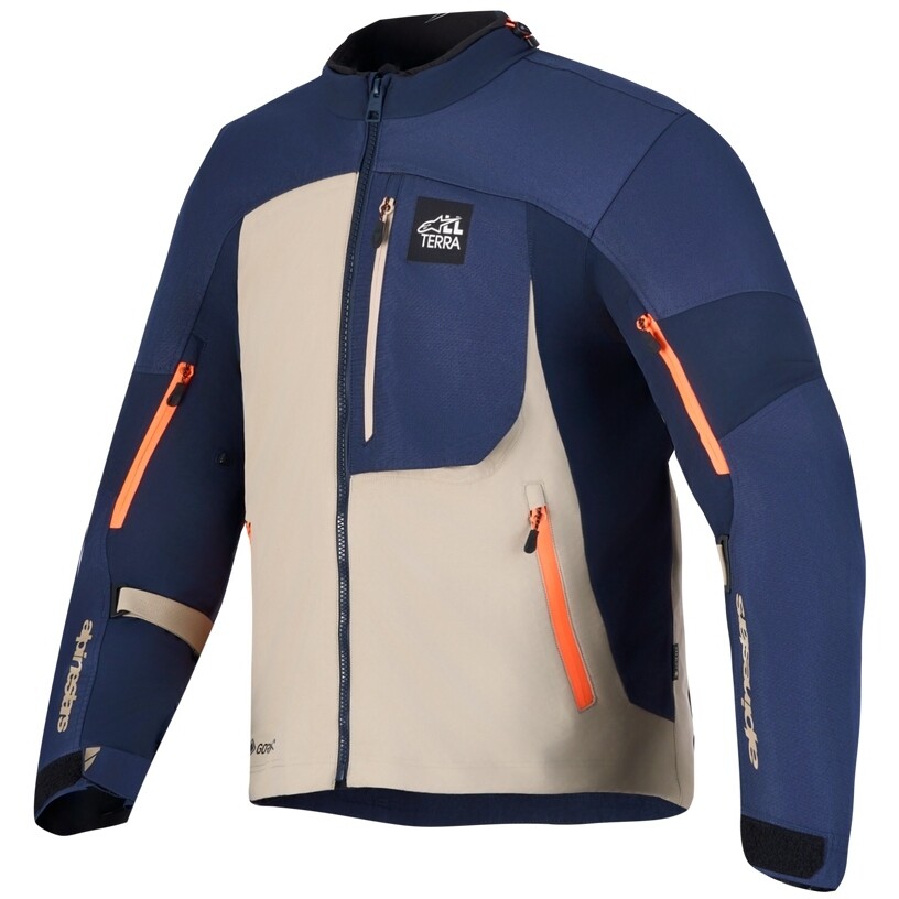 Alpinestars ARENIS GORE-TEX JACKE Marineblau Indigo Aluminium Adventure Motorradjacke