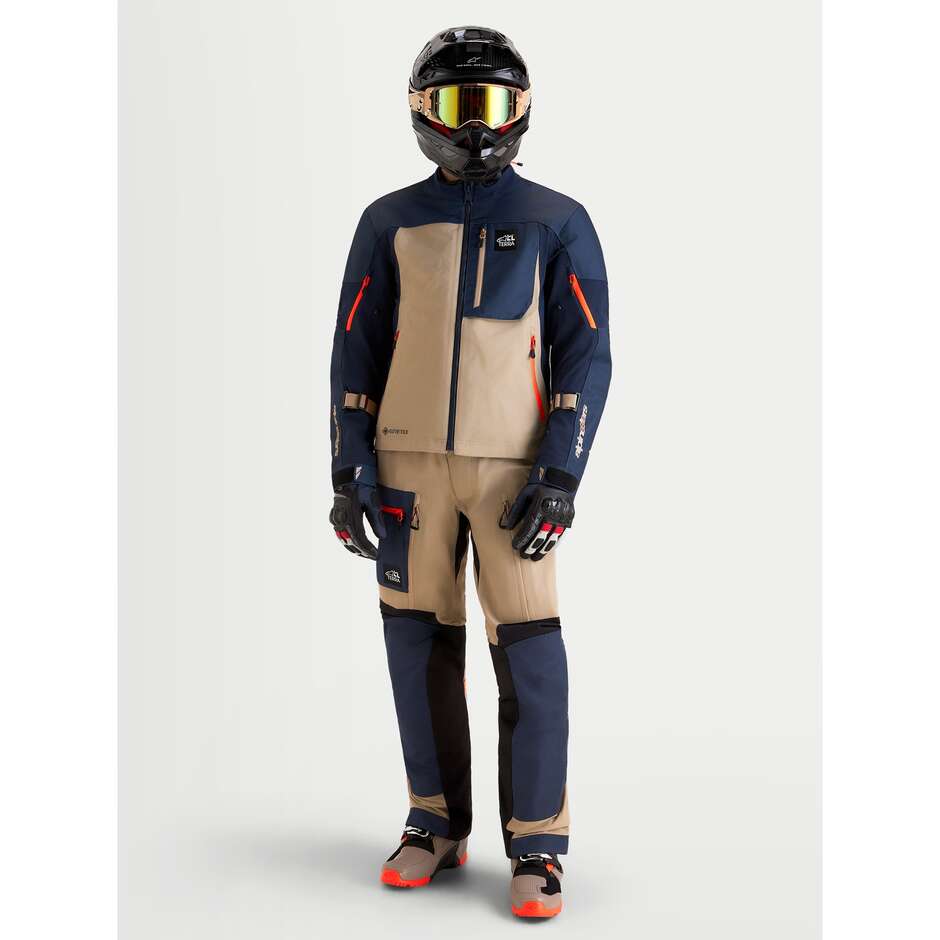 Alpinestars ARENIS GORE-TEX JACKET Navy Blue Indigo Aluminum Adventure Motorcycle Jacket