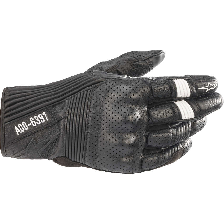 Alpinestars AS-DSL KEI Black Summer Leather Motorcycle Gloves