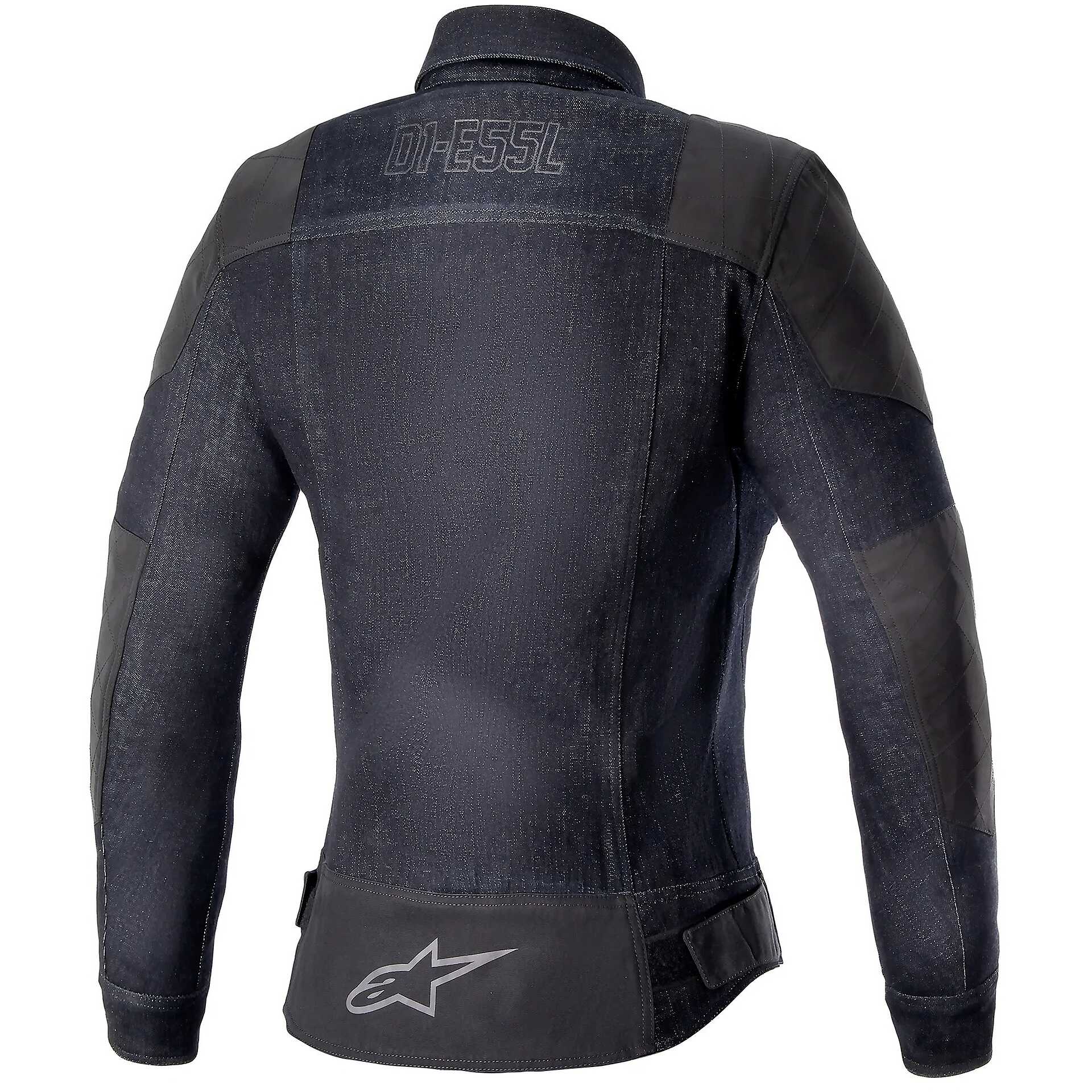 Alpinestars ASDSL SAKURA Denim Women's Motorcycle Jacket Black Blue