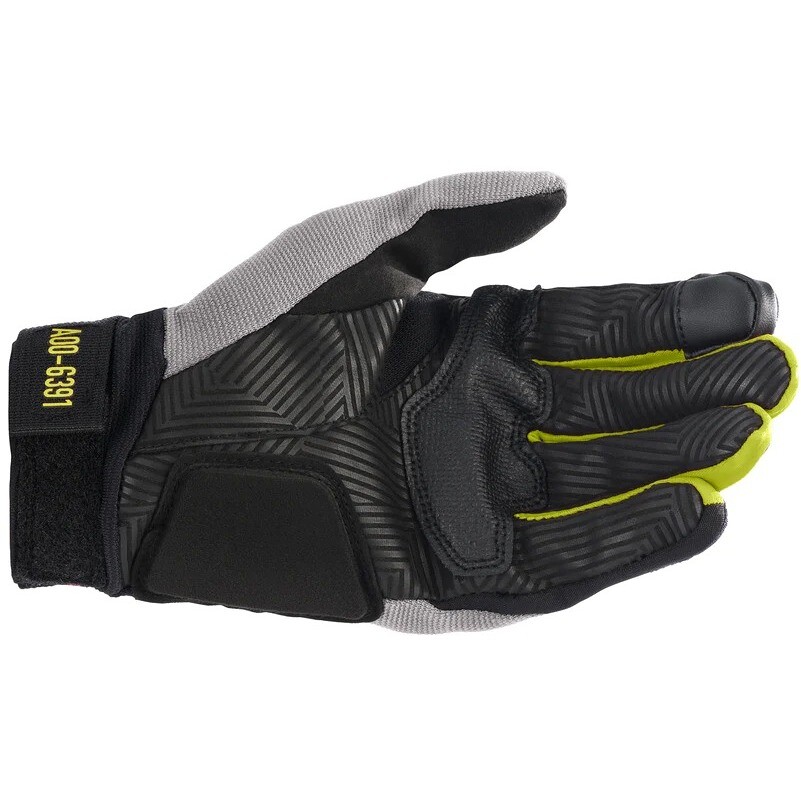 Alpinestars AS-DSL SHOTARO Fluo Yellow Gray Motorcycle Gloves