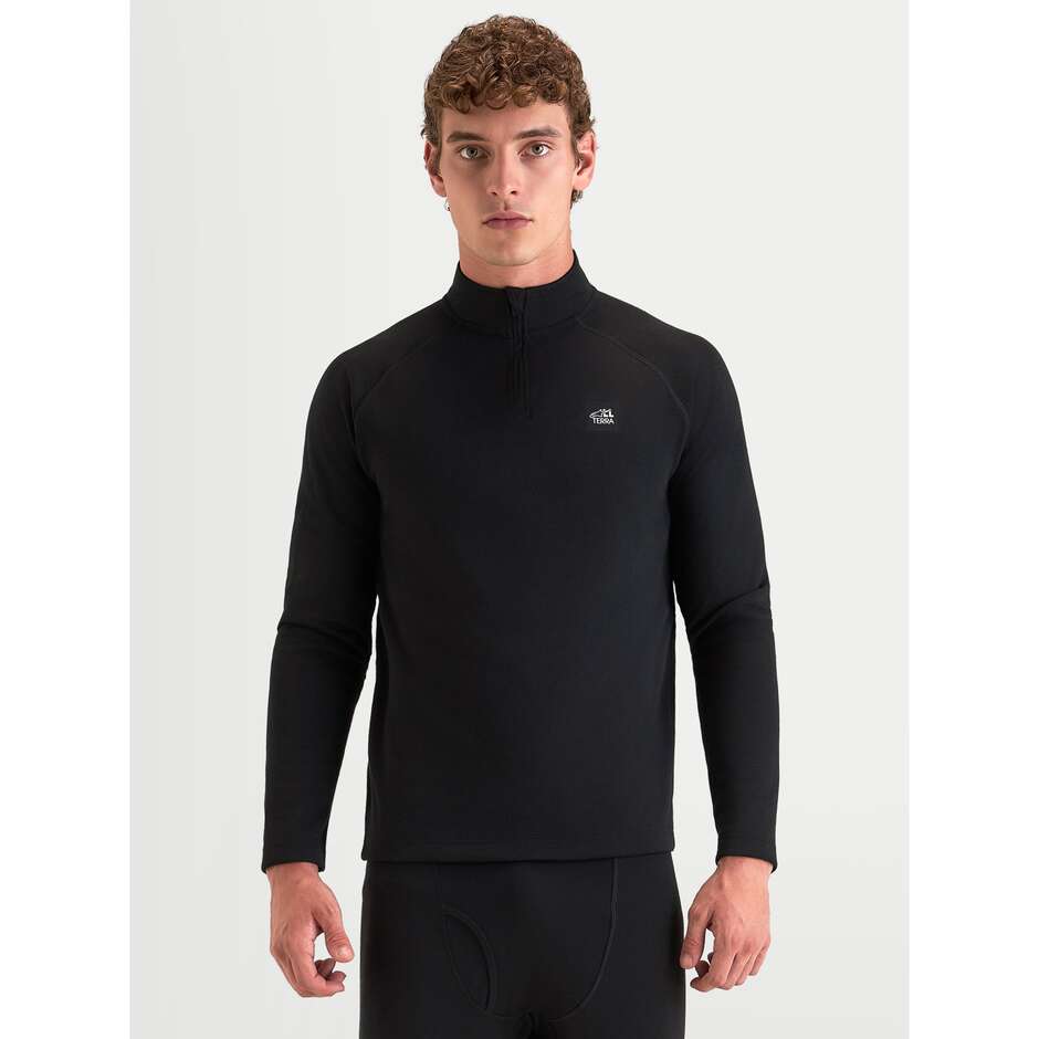 Alpinestars AT 8 Merino-Oberteil Thermo-Motorradtrikot Schwarz
