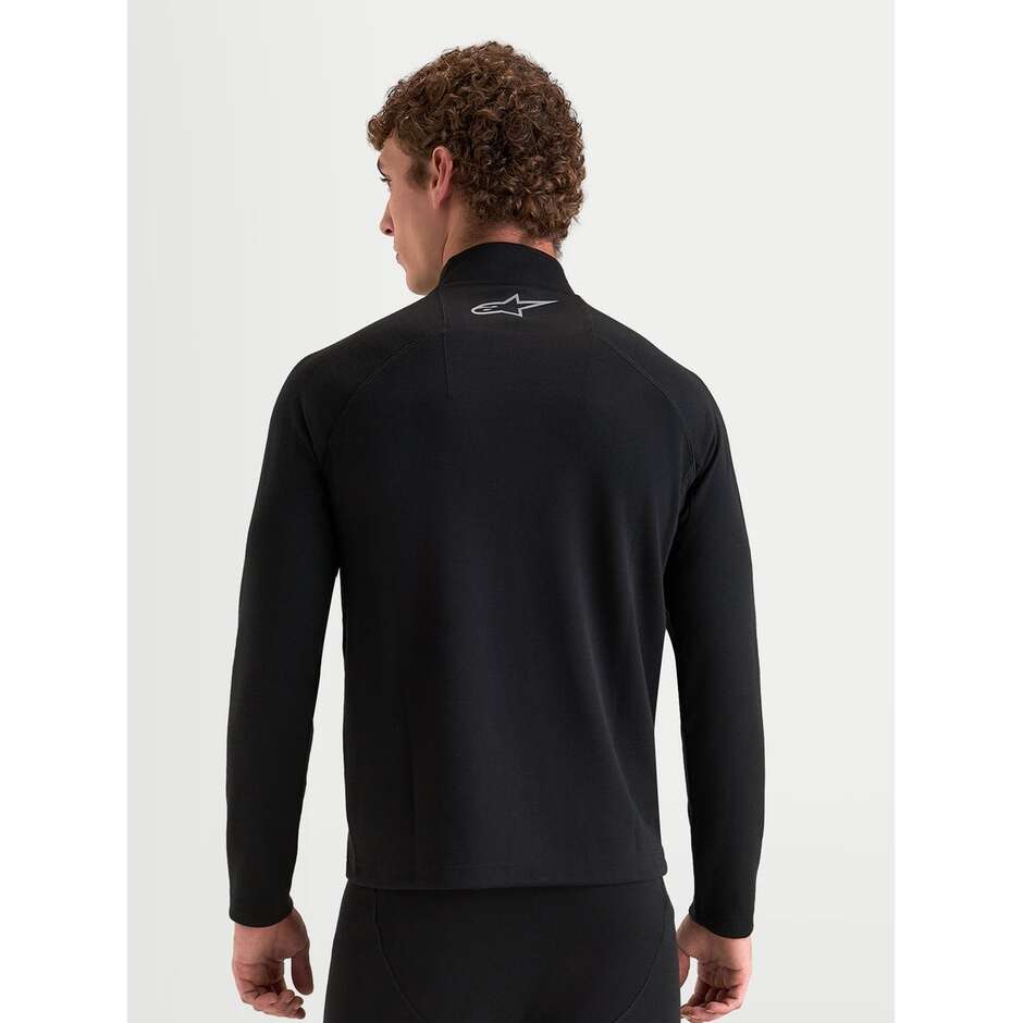 Alpinestars AT 8 Merino-Oberteil Thermo-Motorradtrikot Schwarz