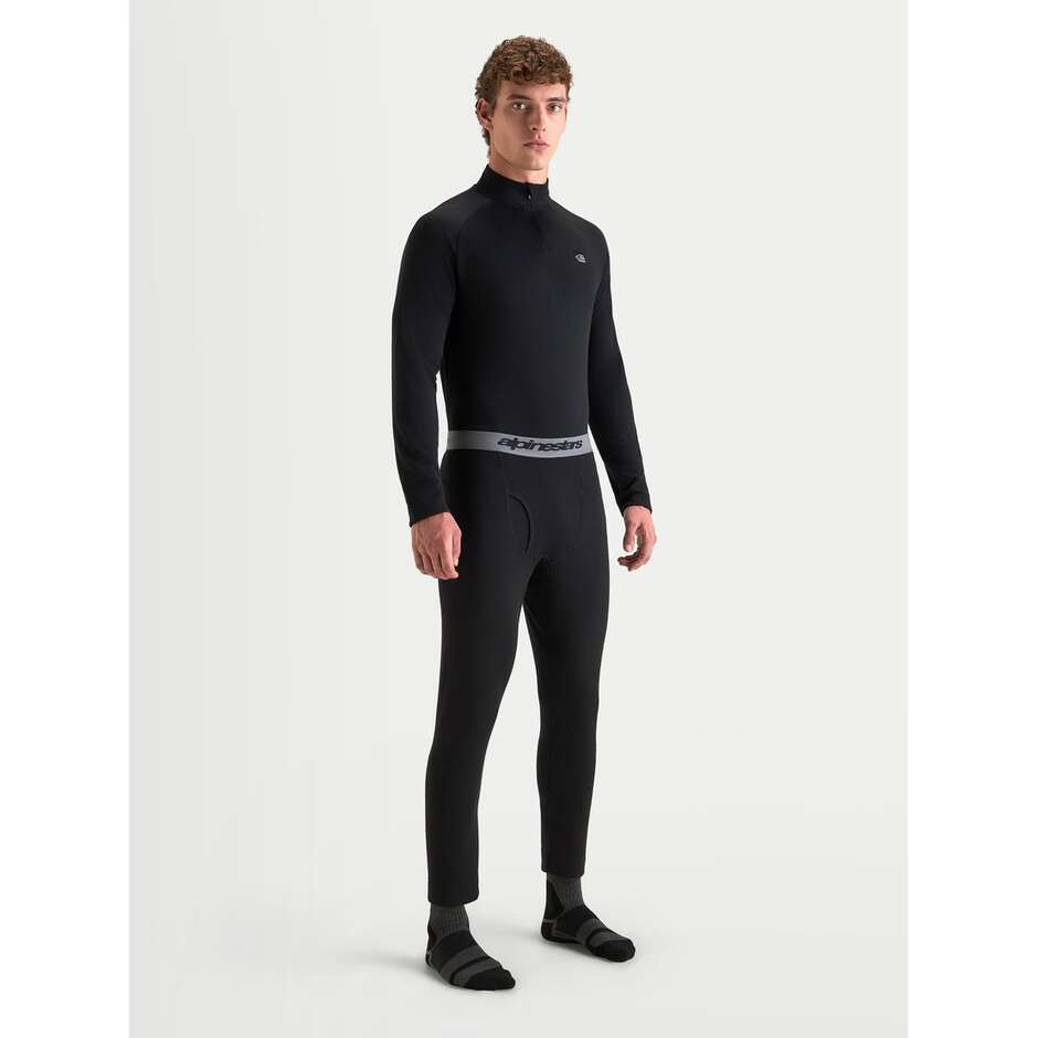 Alpinestars AT 8 Merino-Oberteil Thermo-Motorradtrikot Schwarz
