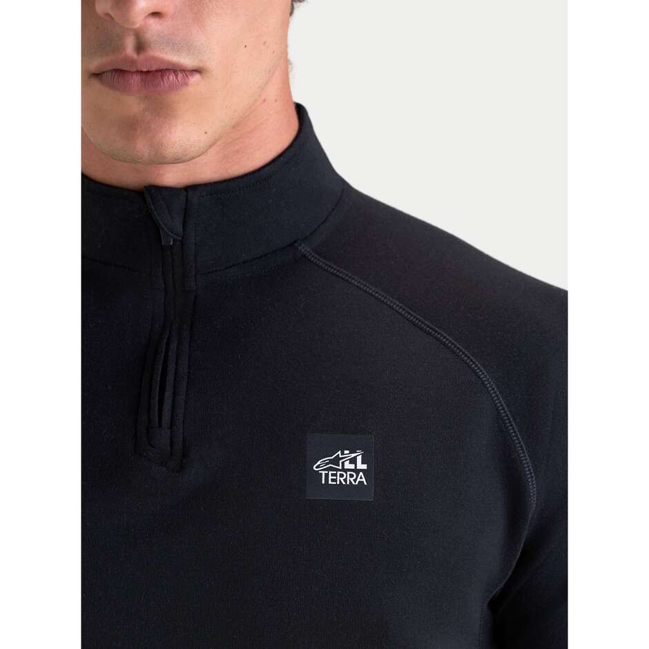 Alpinestars AT 8 Merino-Oberteil Thermo-Motorradtrikot Schwarz