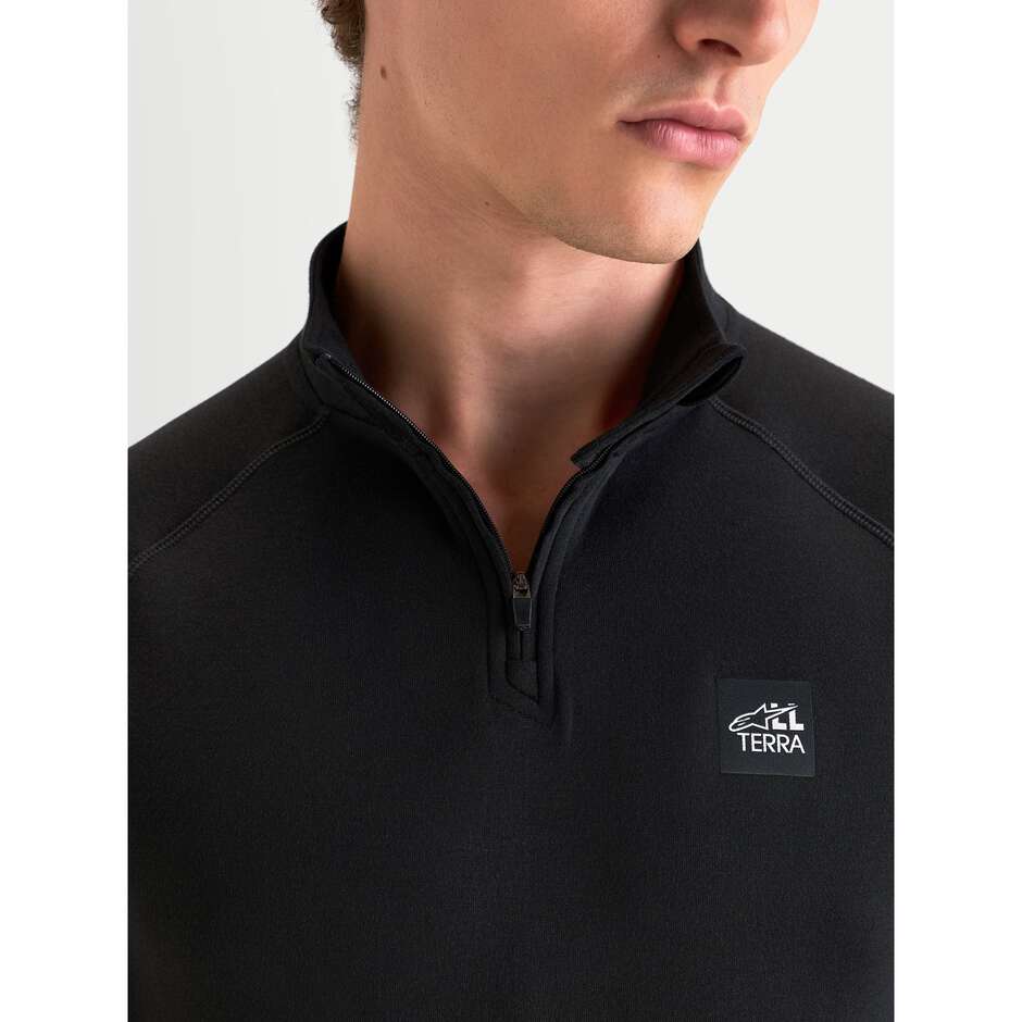 Alpinestars AT 8 Merino-Oberteil Thermo-Motorradtrikot Schwarz