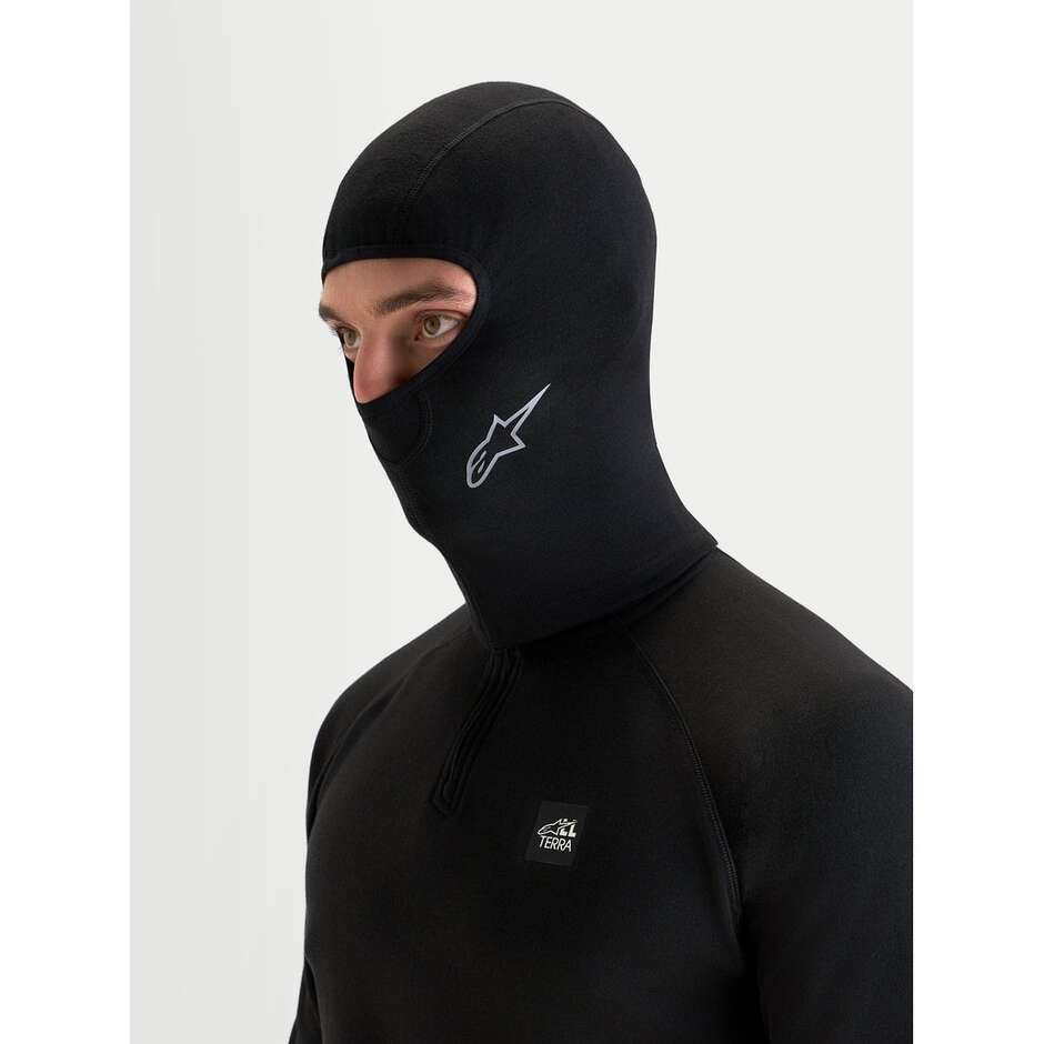 Alpinestars AT 8 MERINO Sturmhaube Motorrad Sturmhaube Schwarz
