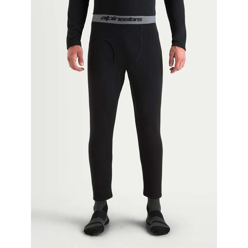 Alpinestars AT 8 Merino-Unterhemd, Thermo-Motorradhose, Schwarz