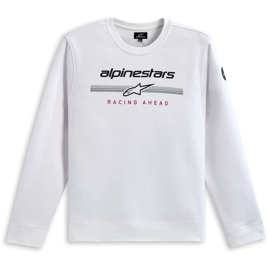 Alpinestars Better Crew Weißes Motorrad-Sweatshirt