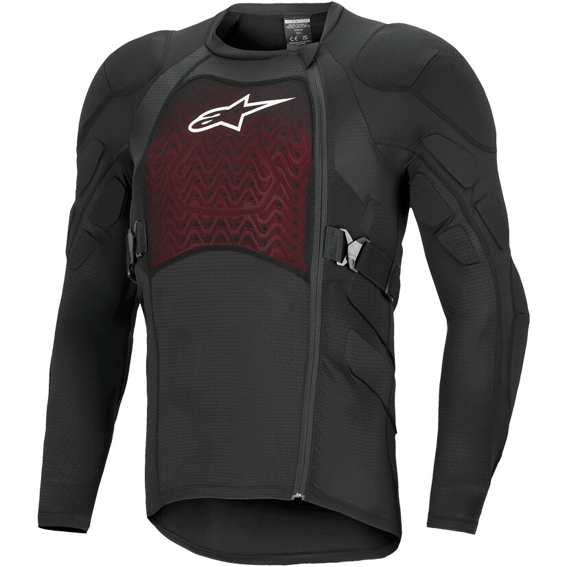 Alpinestars BIONIC PLASMA LT Schützende Langarm-Cross-Enduro-Jacke schwarz/weiß