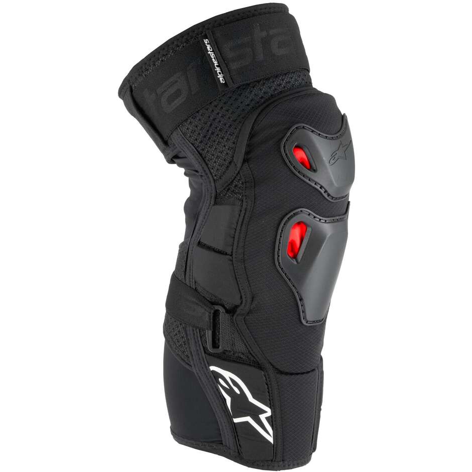 Alpinestars BIONIC PRO PLASMA Cross Enduro Motorrad Knieschützer Schwarz Rot Weiß