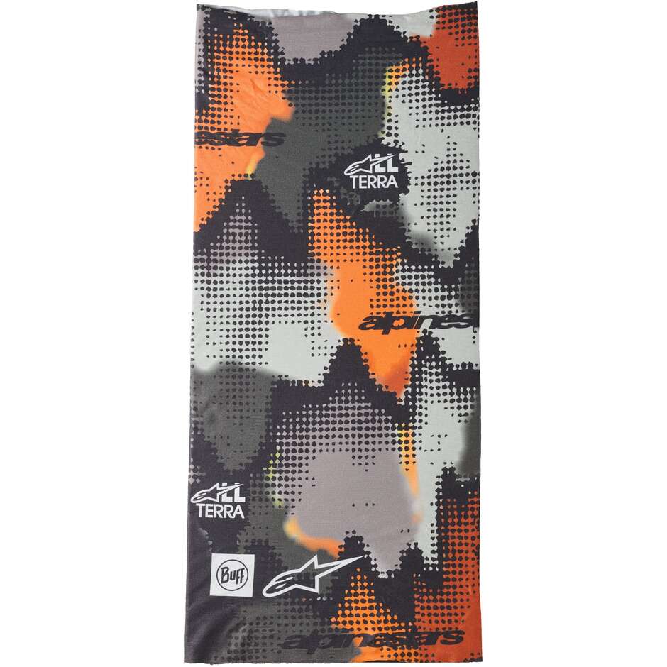 Alpinestars BUFF NAZCA Halswärmer Grau Camo Orange Fluo