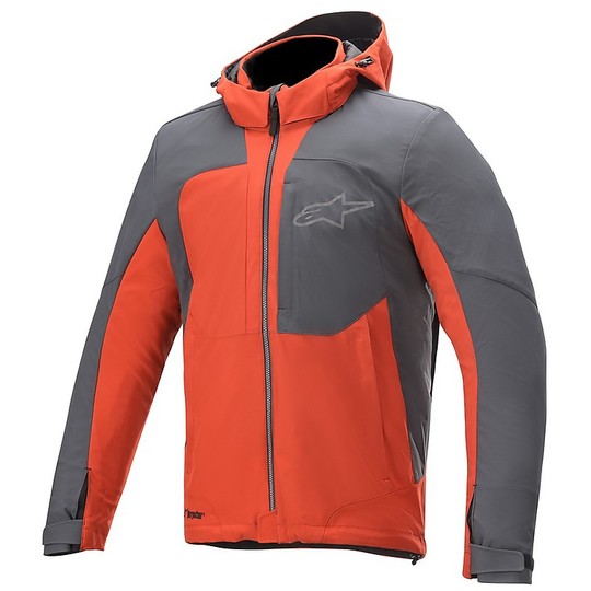 Alpinestars Casual Fabric Motorcycle Jacket STRATOS v2 Drystar TechShell Gray Red Asphalt