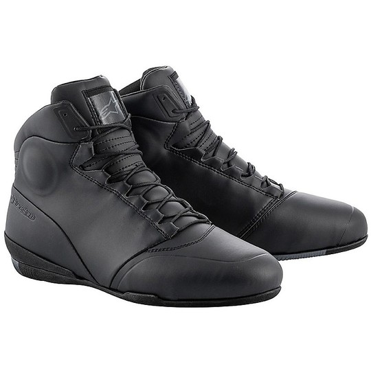 Alpinestars CENTER Black Leather Sneakers Casual Shoes