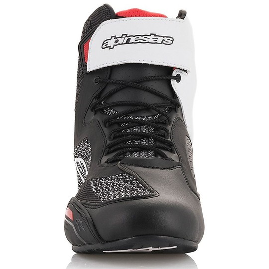 Alpinestars Certified Motorcycle Shoes FASTER-3 RIDEKNIT Black White Red