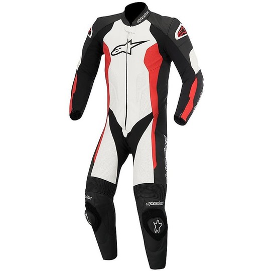Alpinestars Challenger Combinaison en cuir 2015 Combinaison de moto professionnelle Noir Blanc Rouge