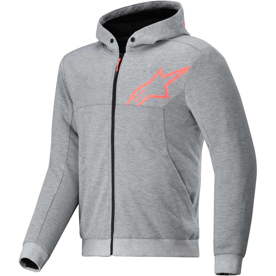 Alpinestars CHROME V2 SPORT Sweatshirts Gray Red Fluo