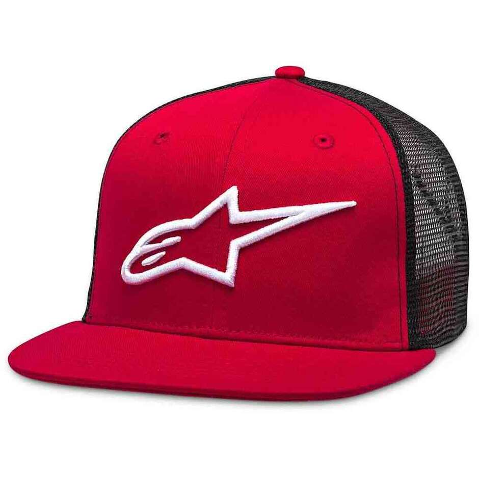 Alpinestars CORP TRUCKER Motorcycle Cap Red Black