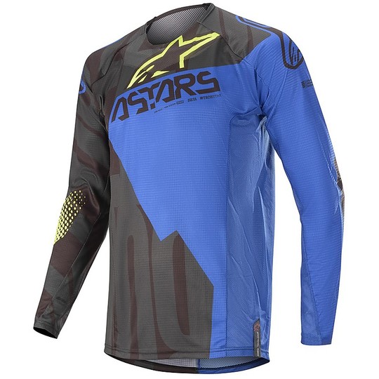 Alpinestars Cross Enduro Moto MX20 TechStar factory shirt Black Blue