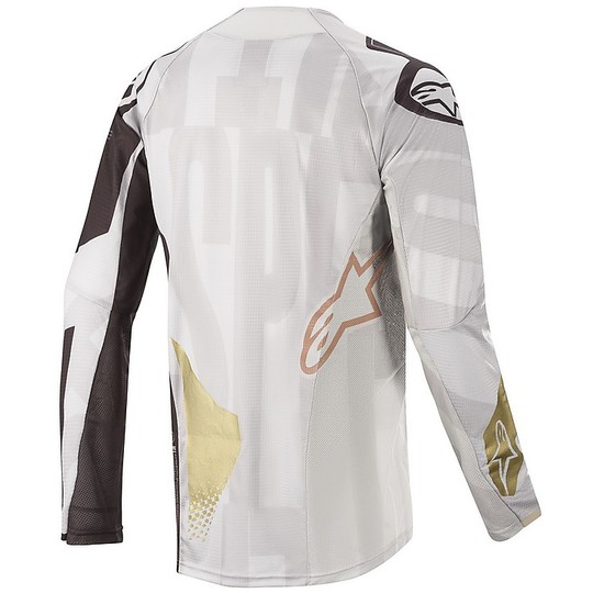 Alpinestars Cross Enduro Moto Shirt MX20 TechStar Factory Metal Gray Black Copper