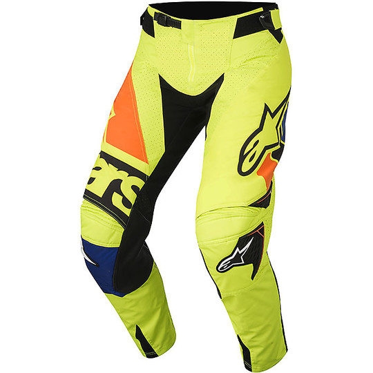 Alpinestars Cross Enduro Motorcycle Trousers Techstar New Factory Yellow  Fluo  Blue  Orange Fluo For Sale Online  Outletmotoeu