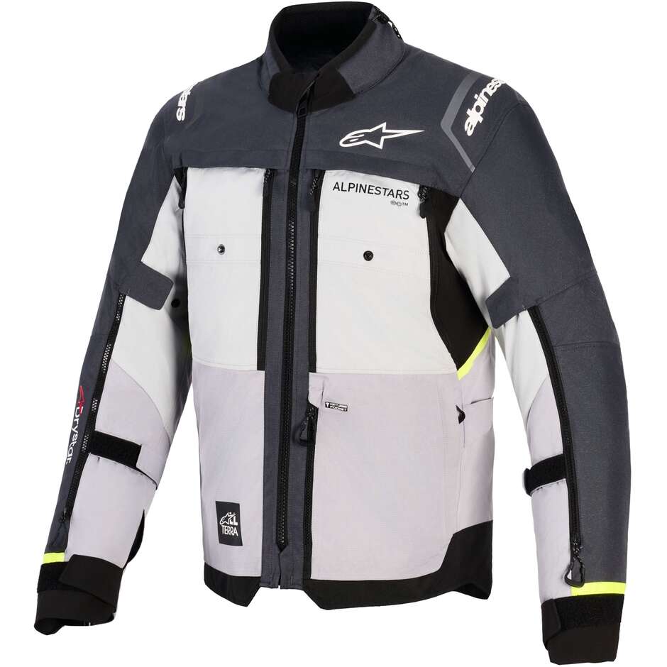 Alpinestars CUSCO DRYSTAR Motorcycle Jacket Ice Grey Medium Grey Dark Grey