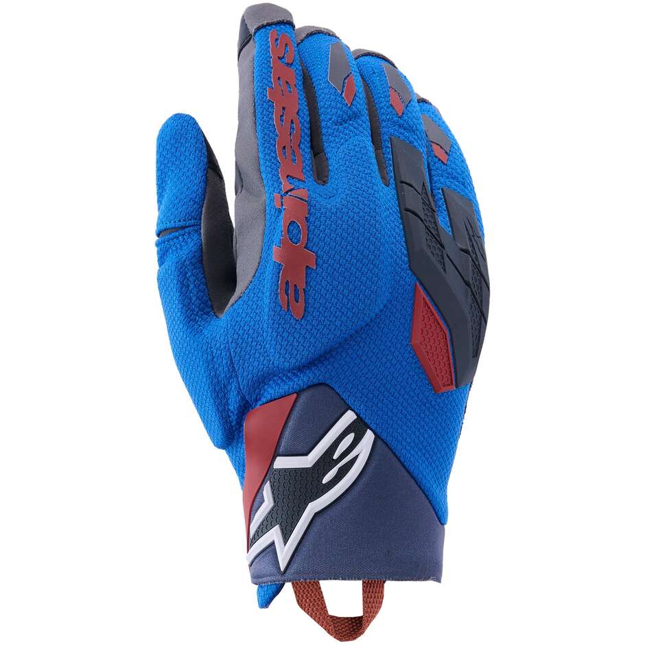 Alpinestars DURACK Motorcycle Gloves Royal Blue Dark Grey
