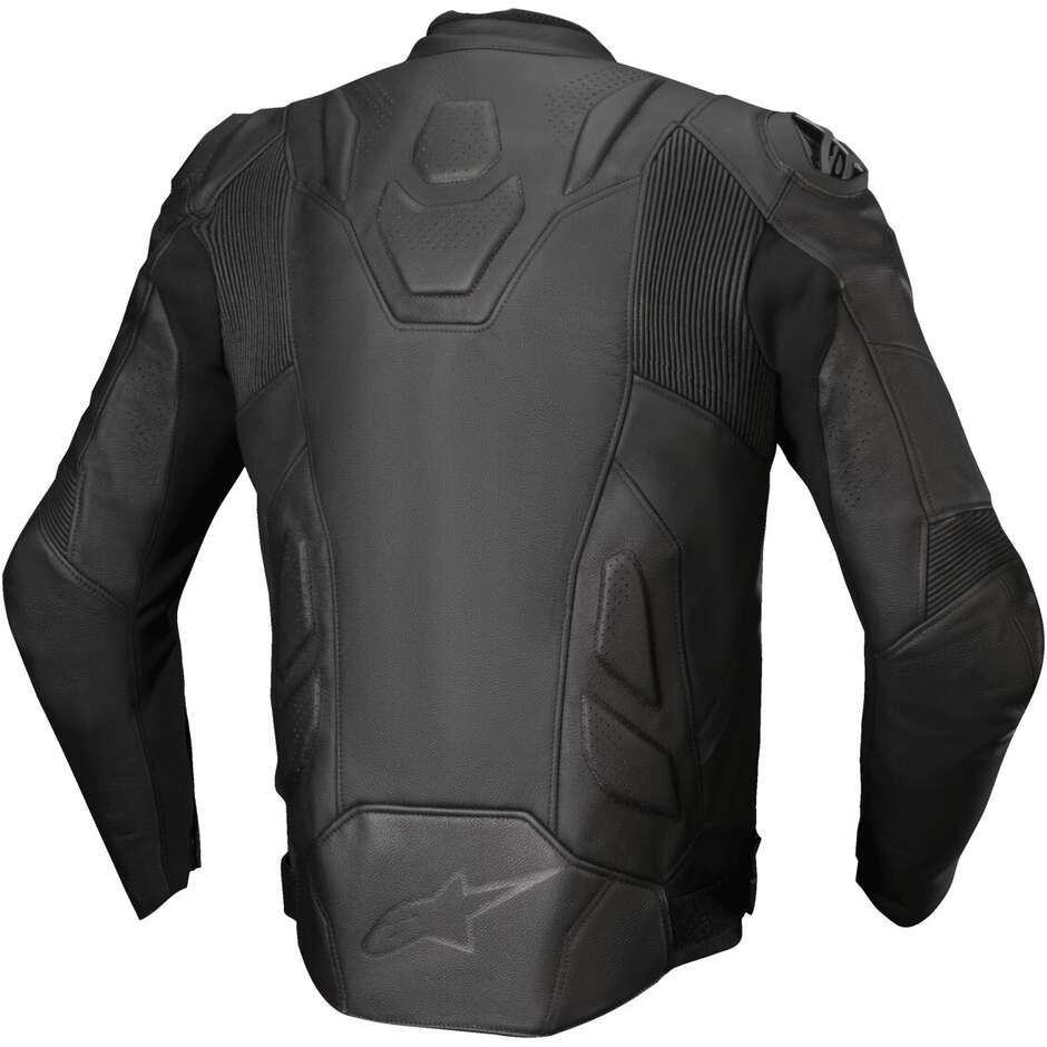Alpinestars DUSK Leather Motorcycle Jacket Black