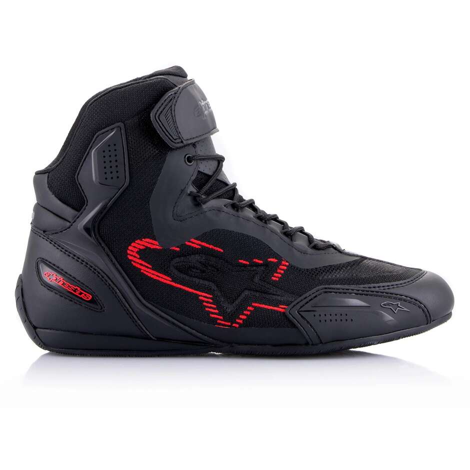 Alpinestars FASTER-3 RIDEKNIT Motorcycle Shoes Red Gray Black Bright Red