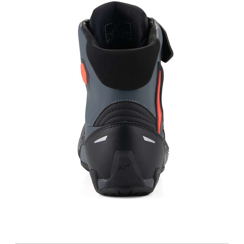 Alpinestars FASTER-4 Motorcycle Shoes Black Grey Red Fluorescent