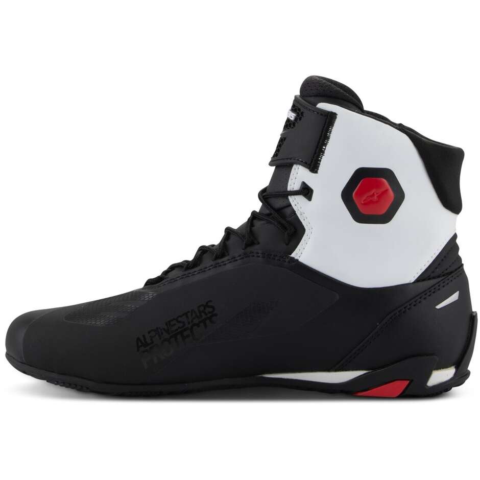 Alpinestars FASTER-4 Motorcycle Shoes Black White Red
