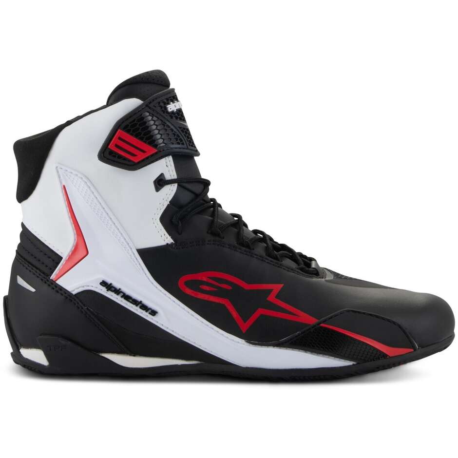 Alpinestars FASTER-4 Motorcycle Shoes Black White Red