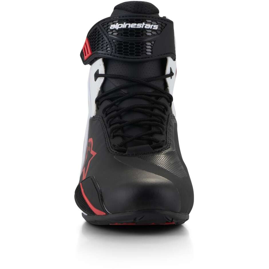 Alpinestars FASTER-4 Motorradschuhe Schwarz Weiß Rot