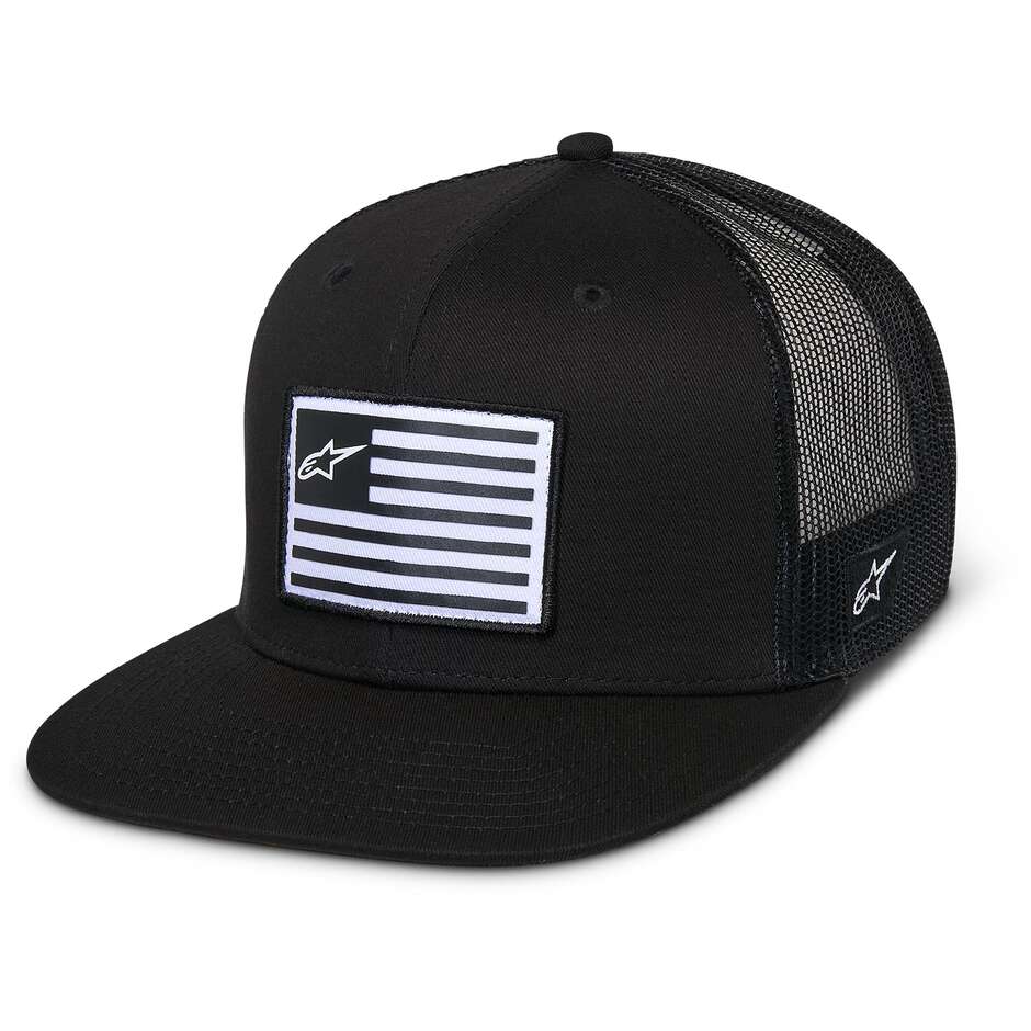 Alpinestars FLAG FLAT TRUCKER Cap Schwarz/Schwarz